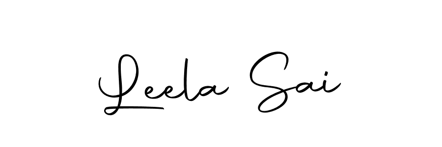 Create a beautiful signature design for name Leela Sai. With this signature (Autography-DOLnW) fonts, you can make a handwritten signature for free. Leela Sai signature style 10 images and pictures png