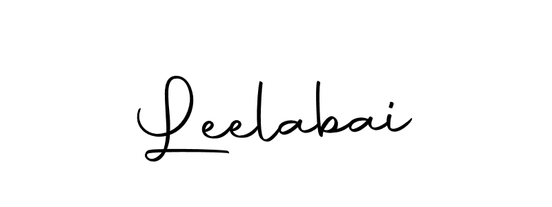 if you are searching for the best signature style for your name Leelabai. so please give up your signature search. here we have designed multiple signature styles  using Autography-DOLnW. Leelabai signature style 10 images and pictures png