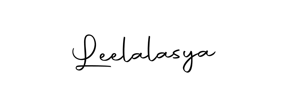 Design your own signature with our free online signature maker. With this signature software, you can create a handwritten (Autography-DOLnW) signature for name Leelalasya. Leelalasya signature style 10 images and pictures png