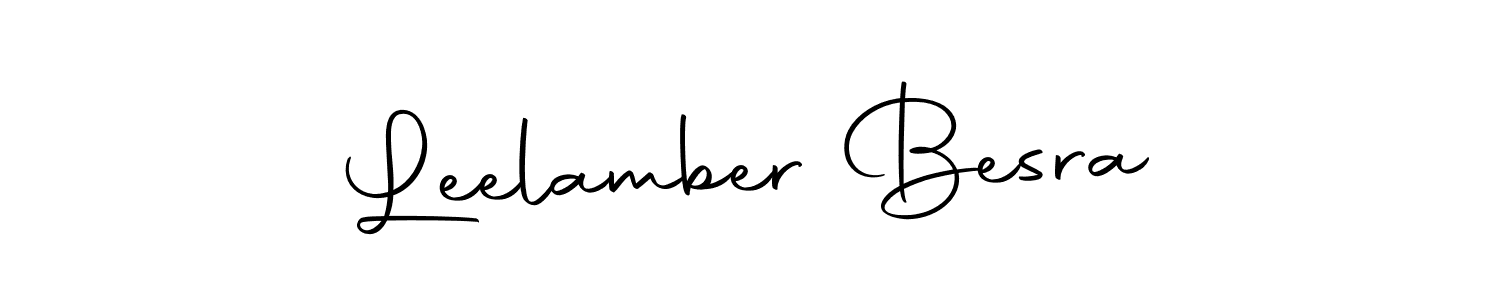 How to make Leelamber Besra signature? Autography-DOLnW is a professional autograph style. Create handwritten signature for Leelamber Besra name. Leelamber Besra signature style 10 images and pictures png