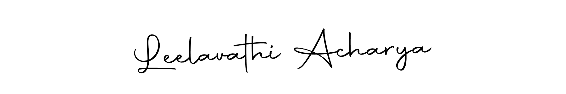 The best way (Autography-DOLnW) to make a short signature is to pick only two or three words in your name. The name Leelavathi Acharya include a total of six letters. For converting this name. Leelavathi Acharya signature style 10 images and pictures png