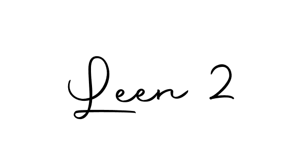 How to make Leen 2 name signature. Use Autography-DOLnW style for creating short signs online. This is the latest handwritten sign. Leen 2 signature style 10 images and pictures png