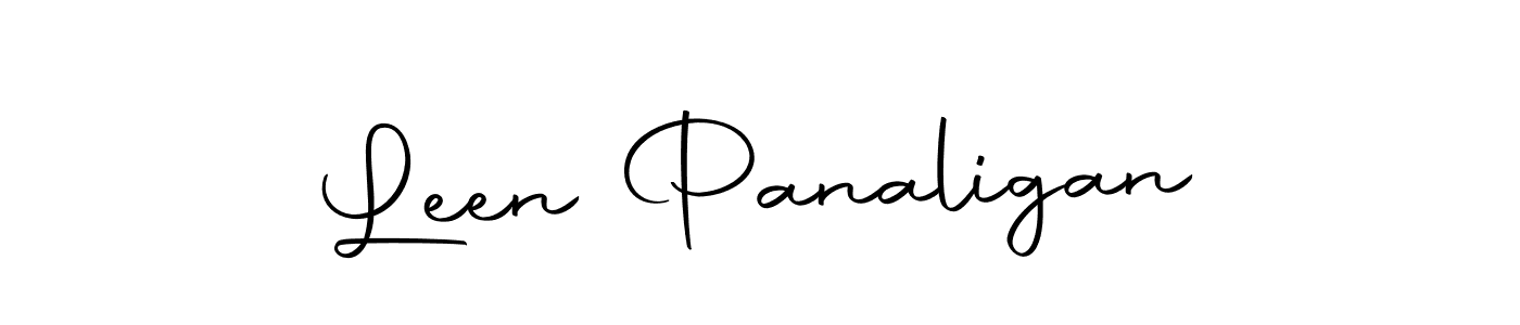 How to make Leen Panaligan name signature. Use Autography-DOLnW style for creating short signs online. This is the latest handwritten sign. Leen Panaligan signature style 10 images and pictures png