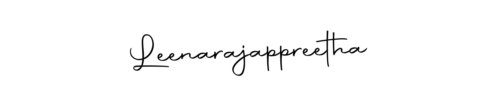 Leenarajappreetha stylish signature style. Best Handwritten Sign (Autography-DOLnW) for my name. Handwritten Signature Collection Ideas for my name Leenarajappreetha. Leenarajappreetha signature style 10 images and pictures png
