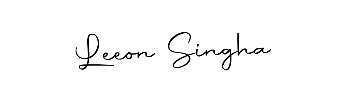 Make a beautiful signature design for name Leeon Singha. With this signature (Autography-DOLnW) style, you can create a handwritten signature for free. Leeon Singha signature style 10 images and pictures png