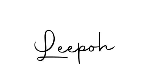 The best way (Autography-DOLnW) to make a short signature is to pick only two or three words in your name. The name Leepoh include a total of six letters. For converting this name. Leepoh signature style 10 images and pictures png