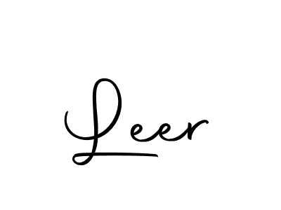 Design your own signature with our free online signature maker. With this signature software, you can create a handwritten (Autography-DOLnW) signature for name Leer. Leer signature style 10 images and pictures png