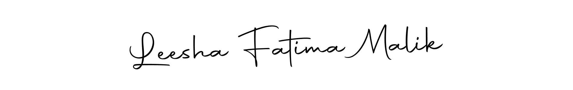 It looks lik you need a new signature style for name Leesha Fatima Malik. Design unique handwritten (Autography-DOLnW) signature with our free signature maker in just a few clicks. Leesha Fatima Malik signature style 10 images and pictures png