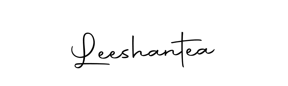 Use a signature maker to create a handwritten signature online. With this signature software, you can design (Autography-DOLnW) your own signature for name Leeshantea. Leeshantea signature style 10 images and pictures png