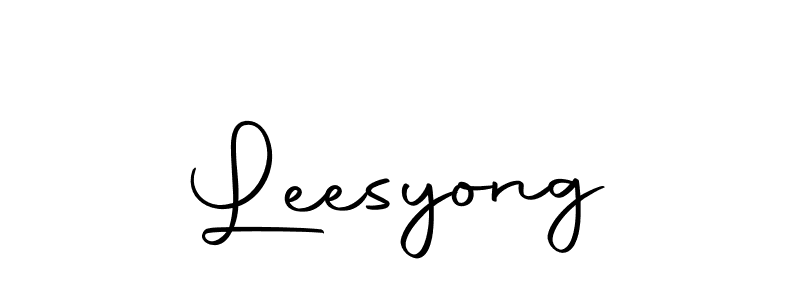 Make a beautiful signature design for name Leesyong. Use this online signature maker to create a handwritten signature for free. Leesyong signature style 10 images and pictures png