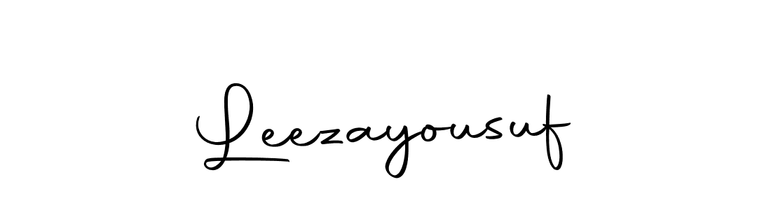 Design your own signature with our free online signature maker. With this signature software, you can create a handwritten (Autography-DOLnW) signature for name Leezayousuf. Leezayousuf signature style 10 images and pictures png