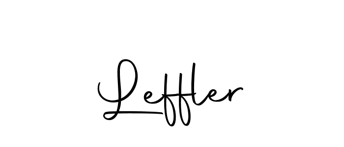 Create a beautiful signature design for name Leffler. With this signature (Autography-DOLnW) fonts, you can make a handwritten signature for free. Leffler signature style 10 images and pictures png