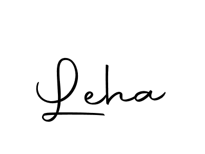 Create a beautiful signature design for name Leha. With this signature (Autography-DOLnW) fonts, you can make a handwritten signature for free. Leha signature style 10 images and pictures png