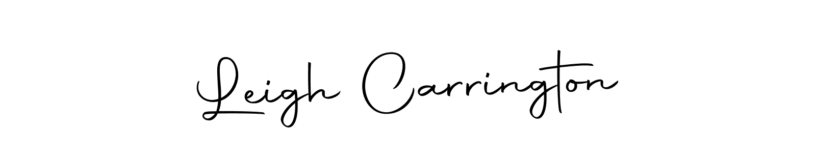 Make a beautiful signature design for name Leigh Carrington. With this signature (Autography-DOLnW) style, you can create a handwritten signature for free. Leigh Carrington signature style 10 images and pictures png