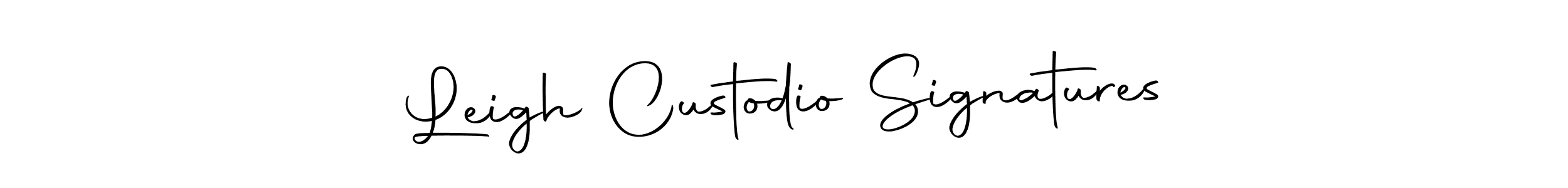 Create a beautiful signature design for name Leigh Custodio Signatures. With this signature (Autography-DOLnW) fonts, you can make a handwritten signature for free. Leigh Custodio Signatures signature style 10 images and pictures png