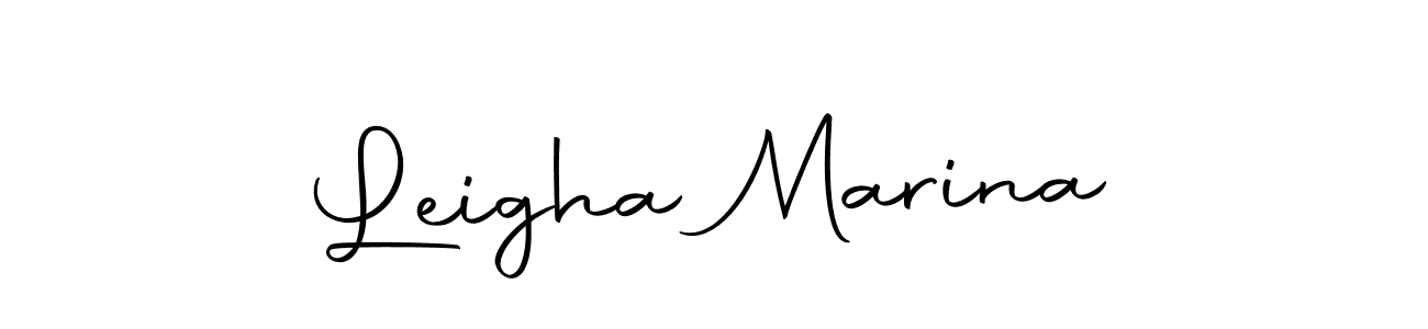 Use a signature maker to create a handwritten signature online. With this signature software, you can design (Autography-DOLnW) your own signature for name Leigha Marina. Leigha Marina signature style 10 images and pictures png