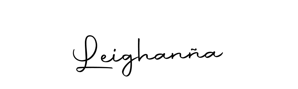 Design your own signature with our free online signature maker. With this signature software, you can create a handwritten (Autography-DOLnW) signature for name Leighanña. Leighanña signature style 10 images and pictures png