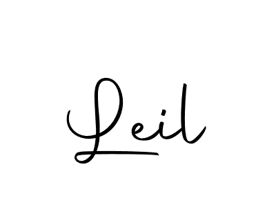 Design your own signature with our free online signature maker. With this signature software, you can create a handwritten (Autography-DOLnW) signature for name Leil. Leil signature style 10 images and pictures png