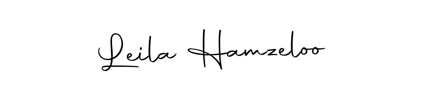 Create a beautiful signature design for name Leila Hamzeloo. With this signature (Autography-DOLnW) fonts, you can make a handwritten signature for free. Leila Hamzeloo signature style 10 images and pictures png