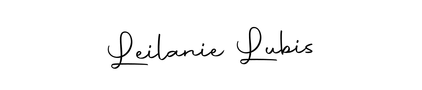 Create a beautiful signature design for name Leilanie Lubis. With this signature (Autography-DOLnW) fonts, you can make a handwritten signature for free. Leilanie Lubis signature style 10 images and pictures png