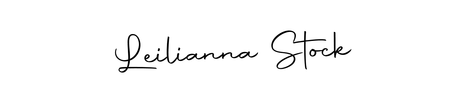 Leilianna Stock stylish signature style. Best Handwritten Sign (Autography-DOLnW) for my name. Handwritten Signature Collection Ideas for my name Leilianna Stock. Leilianna Stock signature style 10 images and pictures png