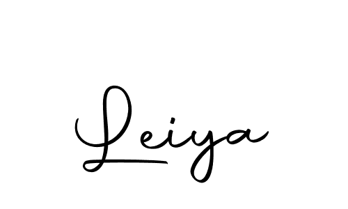 Use a signature maker to create a handwritten signature online. With this signature software, you can design (Autography-DOLnW) your own signature for name Leiya. Leiya signature style 10 images and pictures png