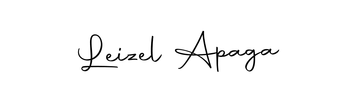 Leizel Apaga stylish signature style. Best Handwritten Sign (Autography-DOLnW) for my name. Handwritten Signature Collection Ideas for my name Leizel Apaga. Leizel Apaga signature style 10 images and pictures png