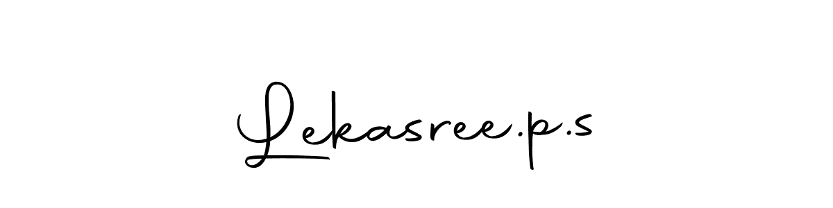 It looks lik you need a new signature style for name Lekasree.p.s. Design unique handwritten (Autography-DOLnW) signature with our free signature maker in just a few clicks. Lekasree.p.s signature style 10 images and pictures png
