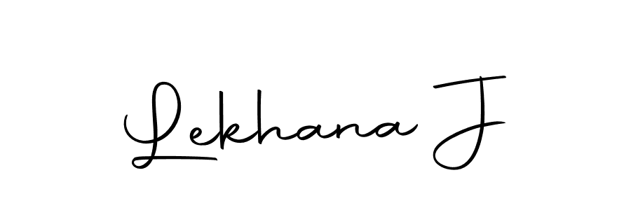 if you are searching for the best signature style for your name Lekhana J. so please give up your signature search. here we have designed multiple signature styles  using Autography-DOLnW. Lekhana J signature style 10 images and pictures png
