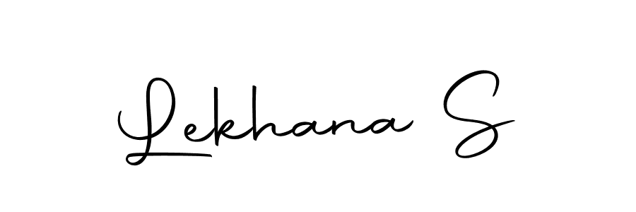 Create a beautiful signature design for name Lekhana S. With this signature (Autography-DOLnW) fonts, you can make a handwritten signature for free. Lekhana S signature style 10 images and pictures png