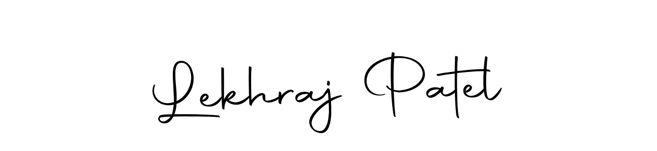 How to make Lekhraj Patel name signature. Use Autography-DOLnW style for creating short signs online. This is the latest handwritten sign. Lekhraj Patel signature style 10 images and pictures png