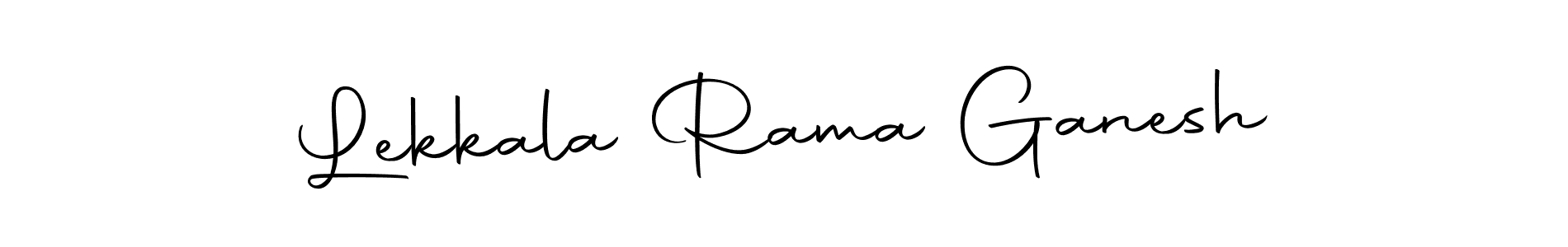 Create a beautiful signature design for name Lekkala Rama Ganesh. With this signature (Autography-DOLnW) fonts, you can make a handwritten signature for free. Lekkala Rama Ganesh signature style 10 images and pictures png