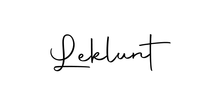 Use a signature maker to create a handwritten signature online. With this signature software, you can design (Autography-DOLnW) your own signature for name Leklunt. Leklunt signature style 10 images and pictures png