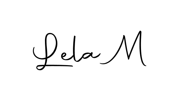 Similarly Autography-DOLnW is the best handwritten signature design. Signature creator online .You can use it as an online autograph creator for name Lela M. Lela M signature style 10 images and pictures png