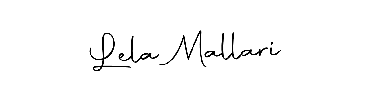 Lela Mallari stylish signature style. Best Handwritten Sign (Autography-DOLnW) for my name. Handwritten Signature Collection Ideas for my name Lela Mallari. Lela Mallari signature style 10 images and pictures png