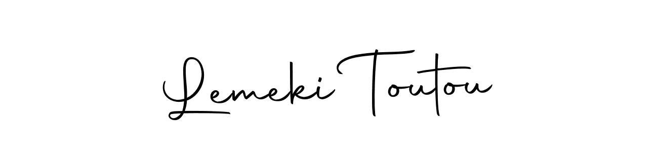 Make a beautiful signature design for name Lemeki Toutou. Use this online signature maker to create a handwritten signature for free. Lemeki Toutou signature style 10 images and pictures png