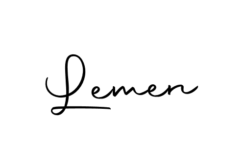 Similarly Autography-DOLnW is the best handwritten signature design. Signature creator online .You can use it as an online autograph creator for name Lemen. Lemen signature style 10 images and pictures png
