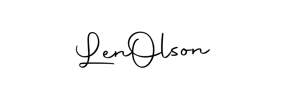 Similarly Autography-DOLnW is the best handwritten signature design. Signature creator online .You can use it as an online autograph creator for name Len  Olson. Len  Olson signature style 10 images and pictures png