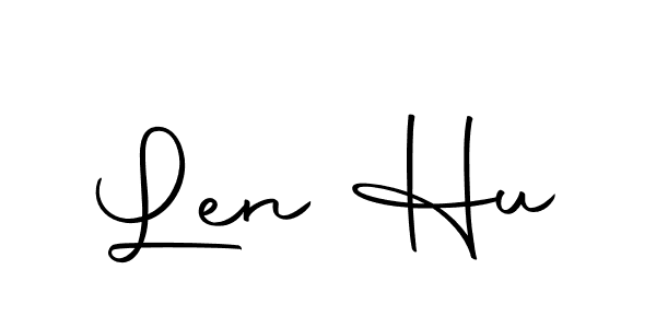 Make a beautiful signature design for name Len Hu. With this signature (Autography-DOLnW) style, you can create a handwritten signature for free. Len Hu signature style 10 images and pictures png