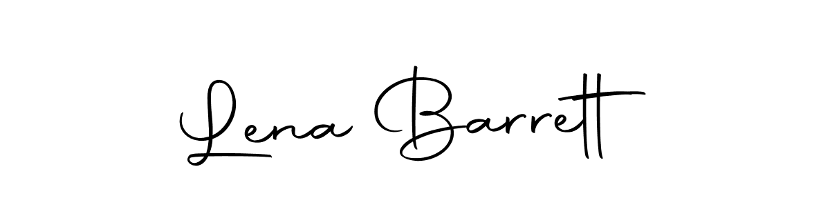 Design your own signature with our free online signature maker. With this signature software, you can create a handwritten (Autography-DOLnW) signature for name Lena Barrett. Lena Barrett signature style 10 images and pictures png