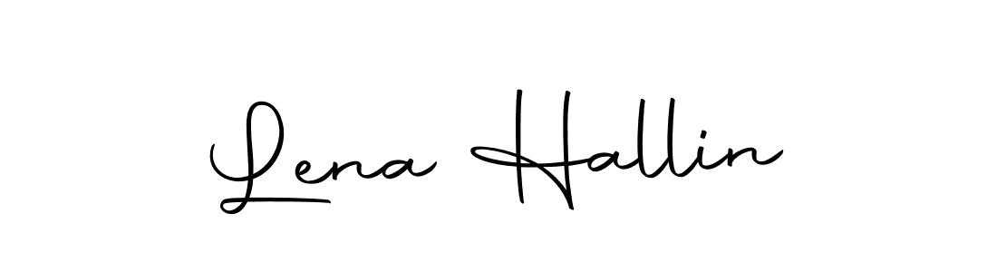 Create a beautiful signature design for name Lena Hallin. With this signature (Autography-DOLnW) fonts, you can make a handwritten signature for free. Lena Hallin signature style 10 images and pictures png