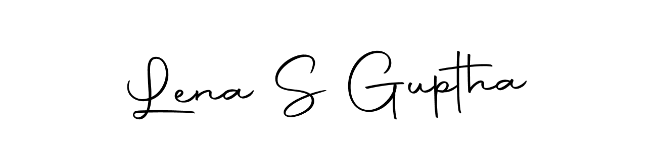 Make a beautiful signature design for name Lena S Guptha. With this signature (Autography-DOLnW) style, you can create a handwritten signature for free. Lena S Guptha signature style 10 images and pictures png