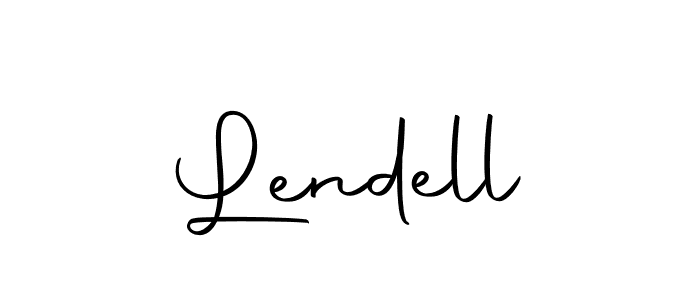 Design your own signature with our free online signature maker. With this signature software, you can create a handwritten (Autography-DOLnW) signature for name Lendell. Lendell signature style 10 images and pictures png