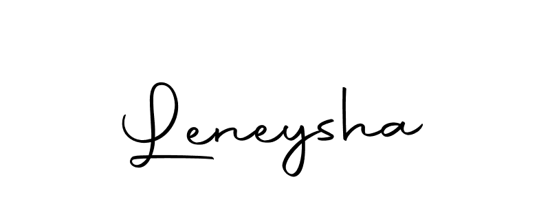 Design your own signature with our free online signature maker. With this signature software, you can create a handwritten (Autography-DOLnW) signature for name Leneysha. Leneysha signature style 10 images and pictures png