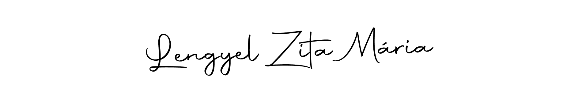 Lengyel Zita Mária stylish signature style. Best Handwritten Sign (Autography-DOLnW) for my name. Handwritten Signature Collection Ideas for my name Lengyel Zita Mária. Lengyel Zita Mária signature style 10 images and pictures png