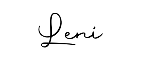 Practice writing Leni with the flow of Autography-DOLnW lettering. A fantastic source of inspiration for developing your personal signature style. Leni signature style 10 images and pictures png