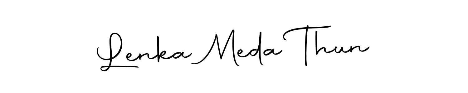 The best way (Autography-DOLnW) to make a short signature is to pick only two or three words in your name. The name Lenka Meda Thun include a total of six letters. For converting this name. Lenka Meda Thun signature style 10 images and pictures png