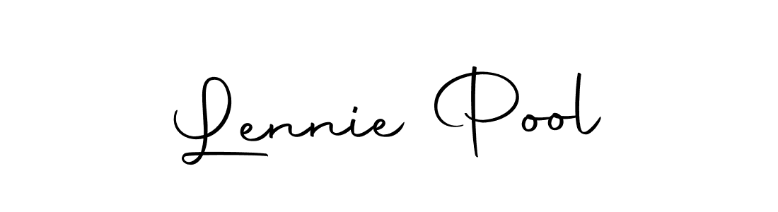 Lennie Pool stylish signature style. Best Handwritten Sign (Autography-DOLnW) for my name. Handwritten Signature Collection Ideas for my name Lennie Pool. Lennie Pool signature style 10 images and pictures png