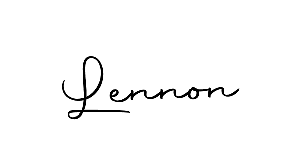 Create a beautiful signature design for name Lennon. With this signature (Autography-DOLnW) fonts, you can make a handwritten signature for free. Lennon signature style 10 images and pictures png