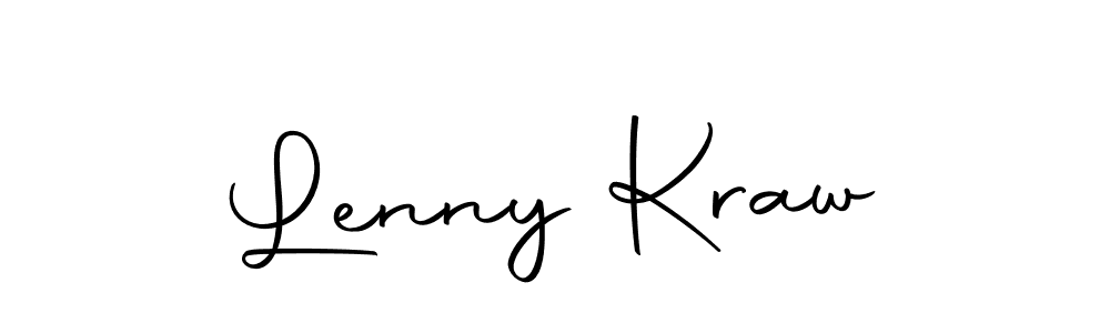 Make a beautiful signature design for name Lenny Kraw. With this signature (Autography-DOLnW) style, you can create a handwritten signature for free. Lenny Kraw signature style 10 images and pictures png